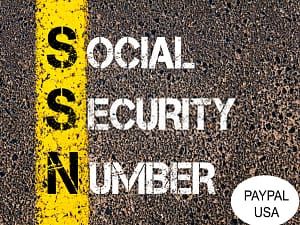 Social Security Number (SSN) Paypal USA